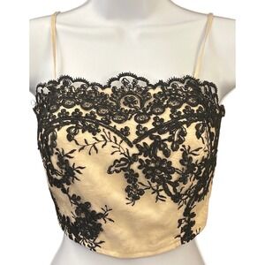 Vintage, Y2K Forever 21 Lace Crop Top Coquette Goth, Victorian, Romantic